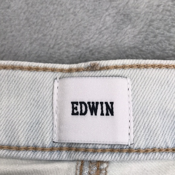 Edwin Women's Maddox Cropped Light Wash Jeans New - Picture 3 of 11